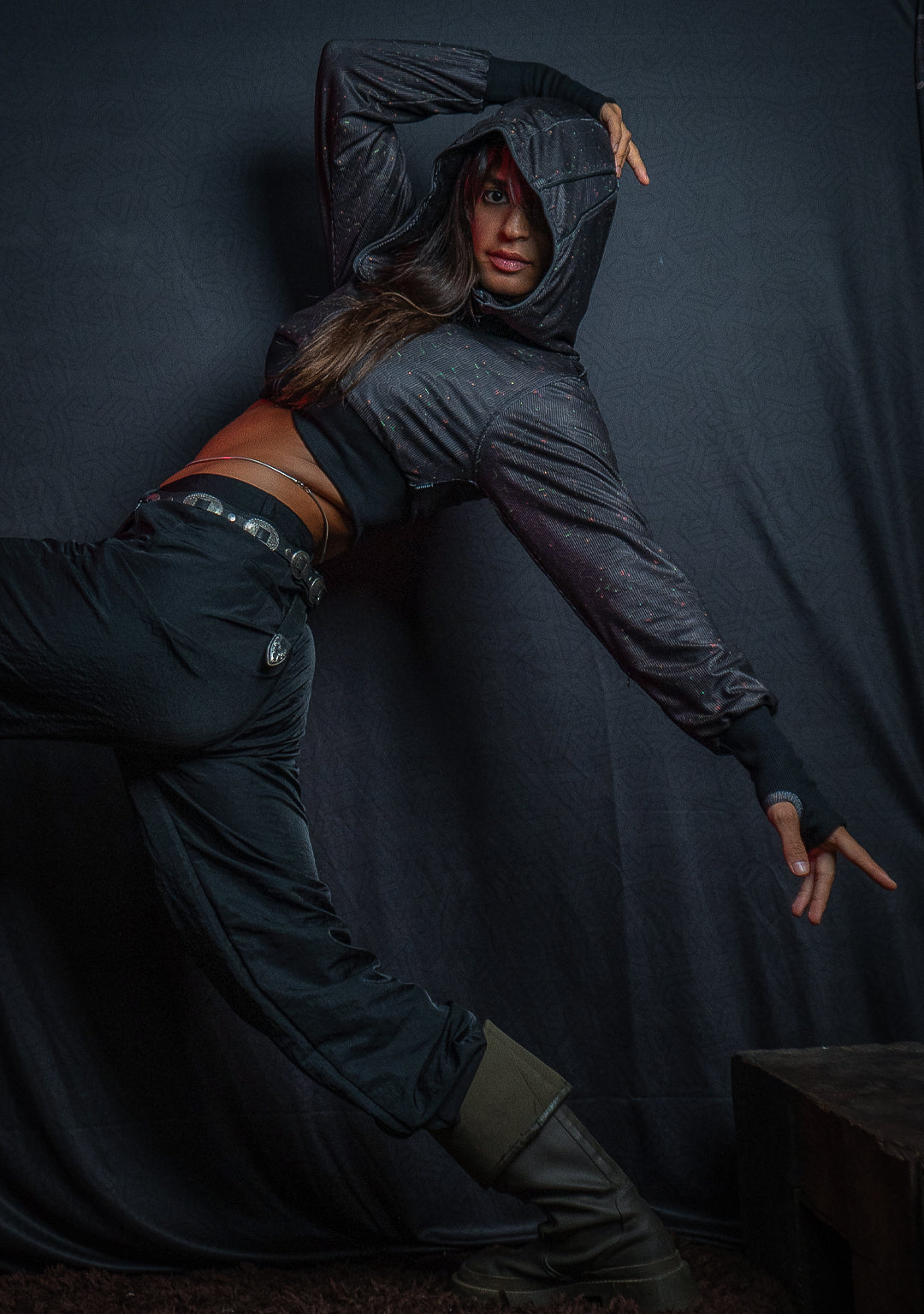 Crop Hoodie Woman / Flatrib - REBIRTH OF IKARO Forest